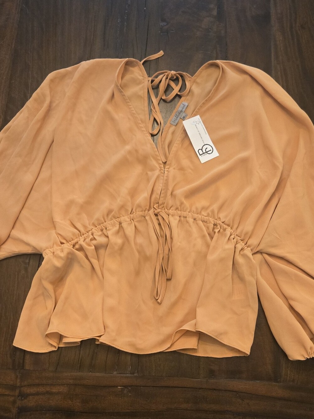 New Wishlist Apparel The Amber Too With Adjustable Waist Light Orange M/L